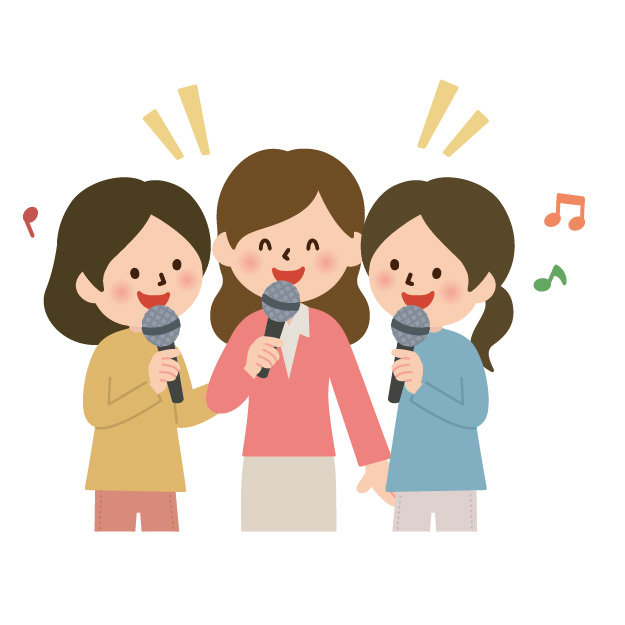 娘と二人カラオケ～🎤